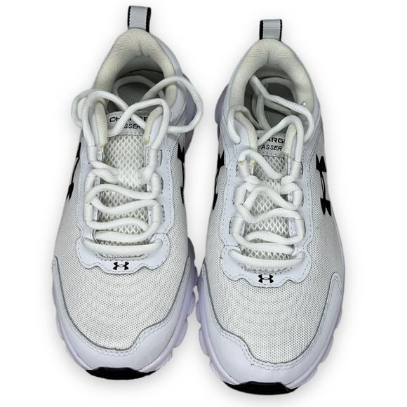 Under Armour Womens Charged Assert 9 White‎ Black Size 6 Running Shoes Women - Picture 11 of 12